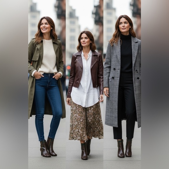 Liz Claiborne Flex Trinity Leather Ankle Boots Reddish Brown Size 8.5 - Picture 14 of 14